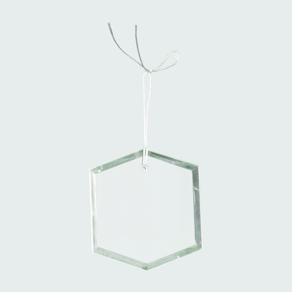 3" Crystal Hexagon Ornament 3
