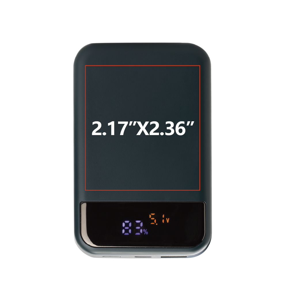 22 5W Color Screen Fast Charge 10000mAh Power Bank with 15W Magnetic Wireless Charger