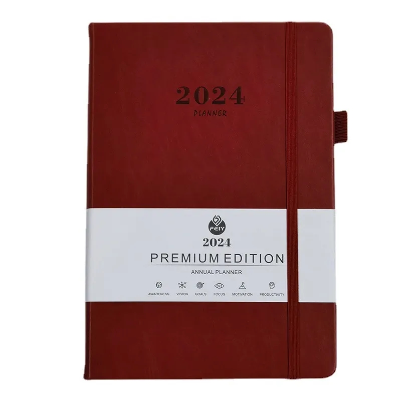 2025 Daily Planner Notebook A5 Size with Pen Holder 4