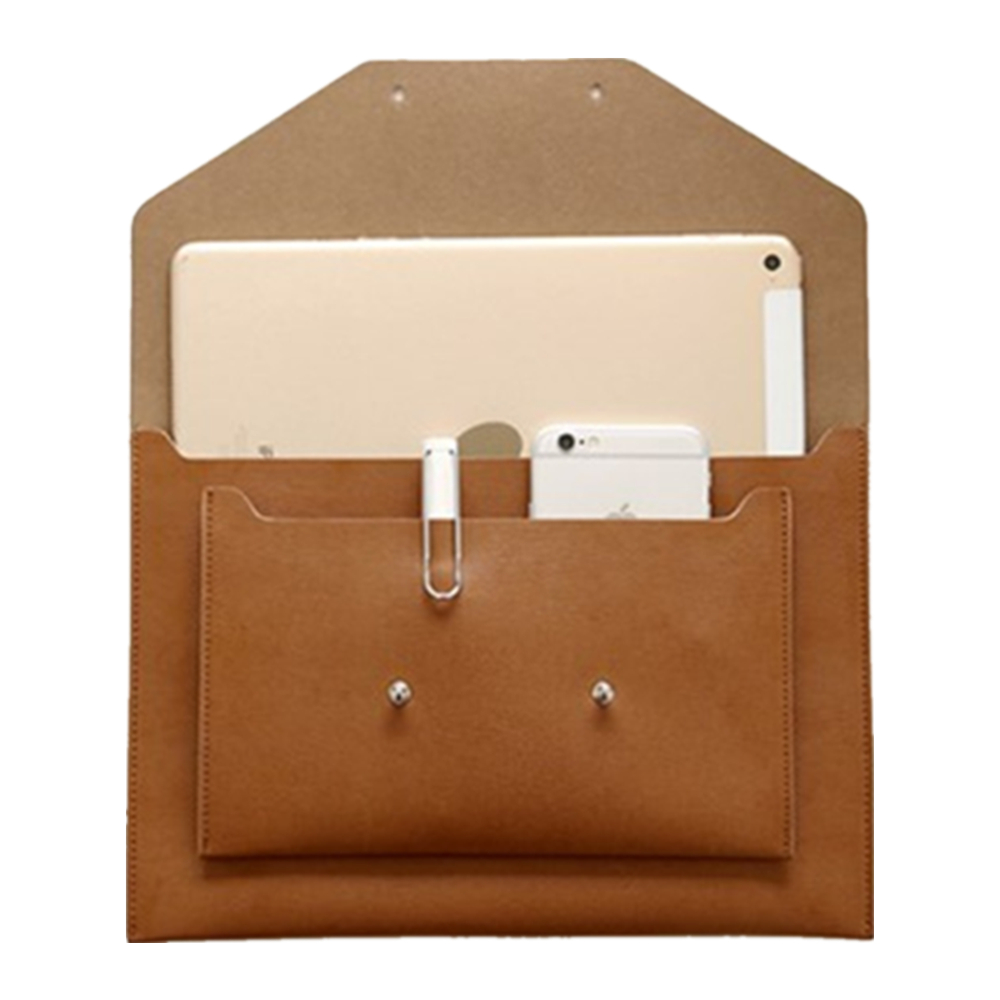 Waterproof Wear Resistant Leather Laptop Bag 5
