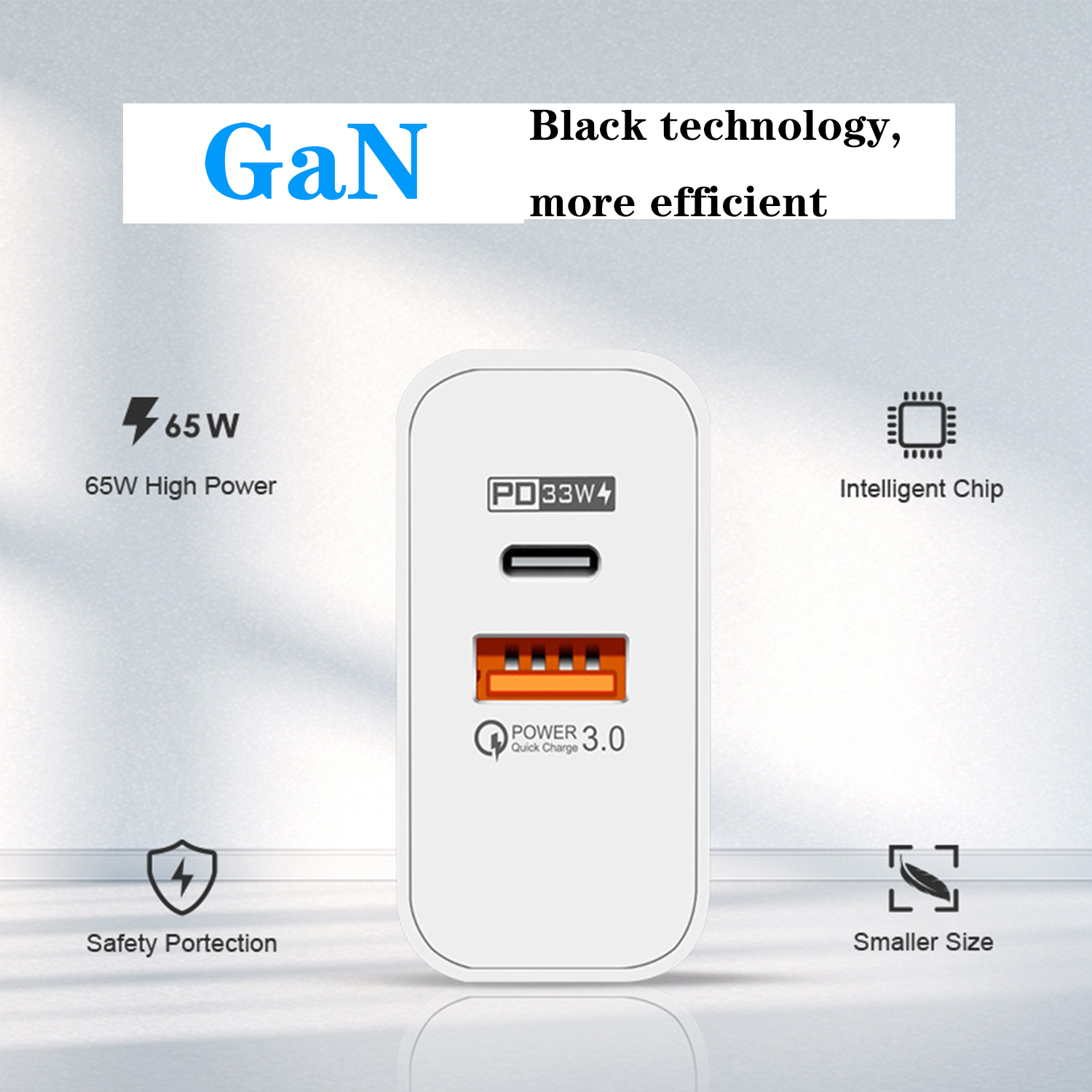 65W Gallium Nitride (GaN) Charger 3