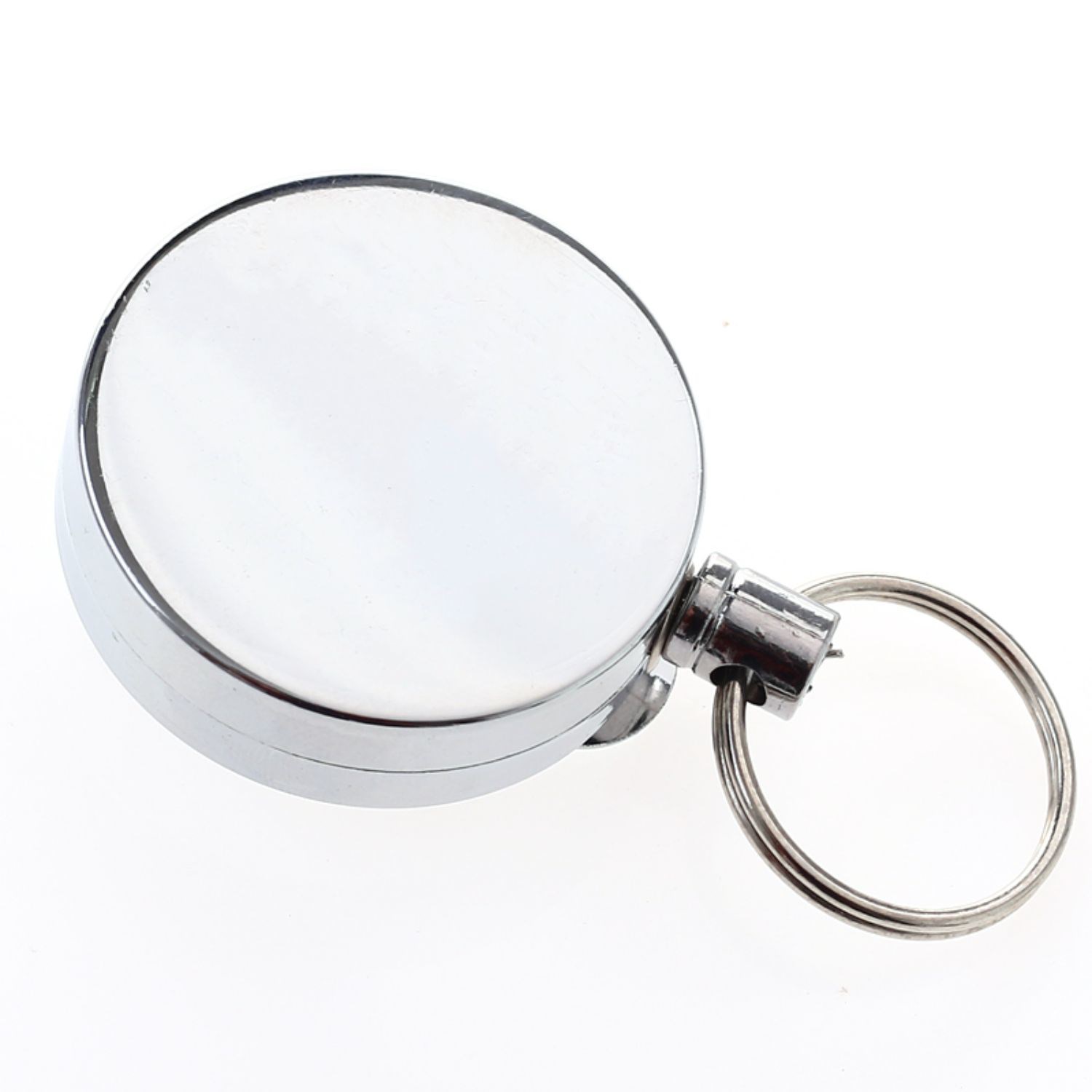 Full Body Metal Round Badge Reel w/ Keyring