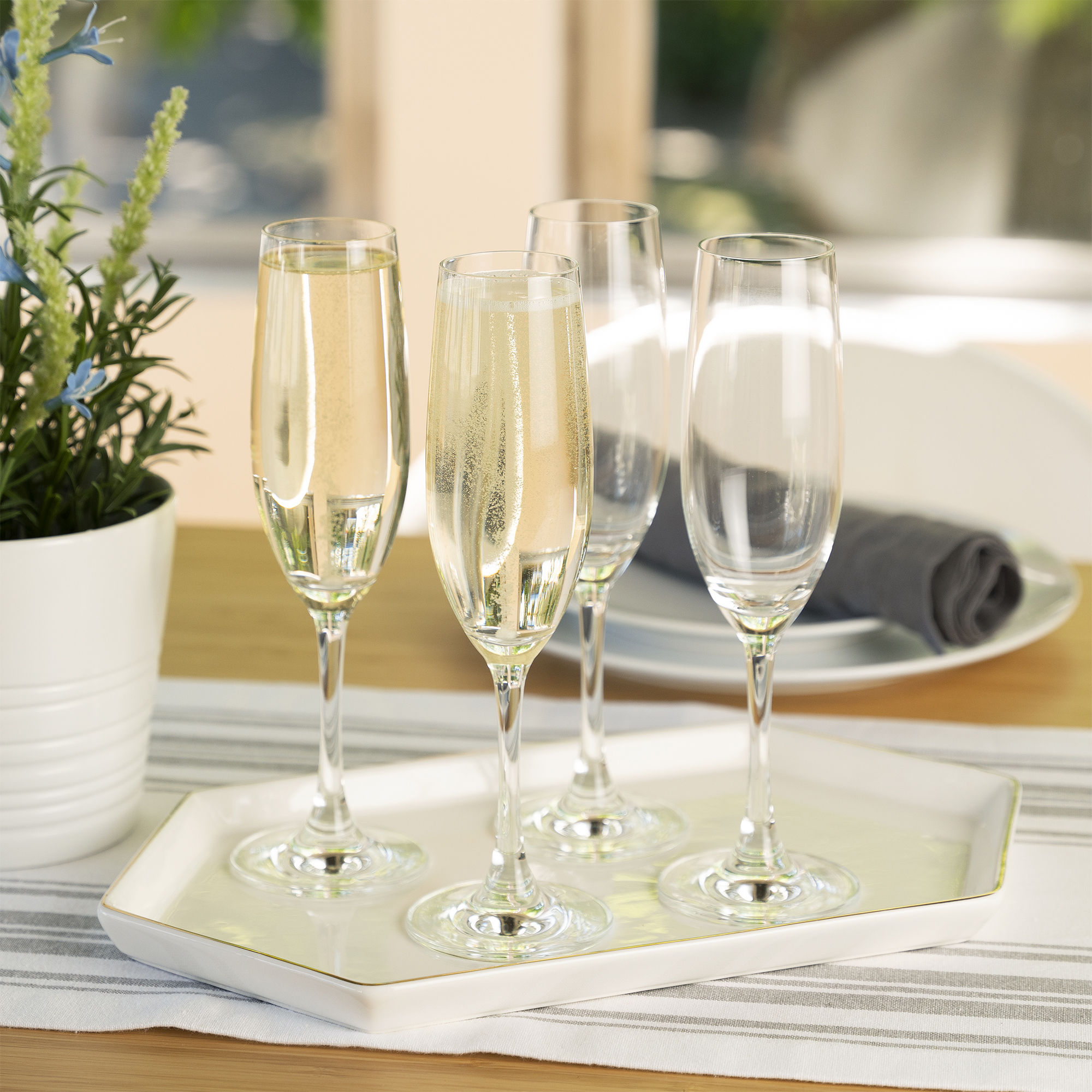 Spiegelau Wine Lovers 6.7 oz Champagne Flute, set of 4 8