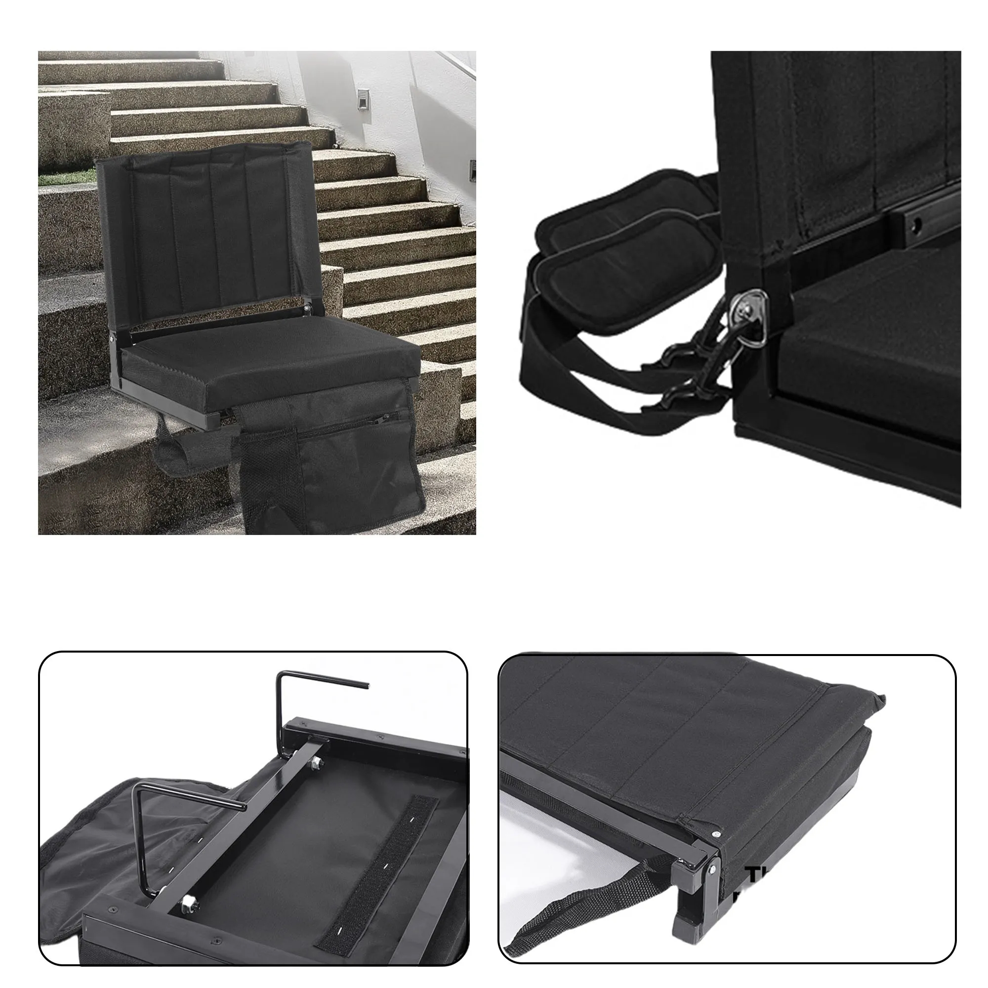Padded Foldable Bleacher Stadium Seats 2