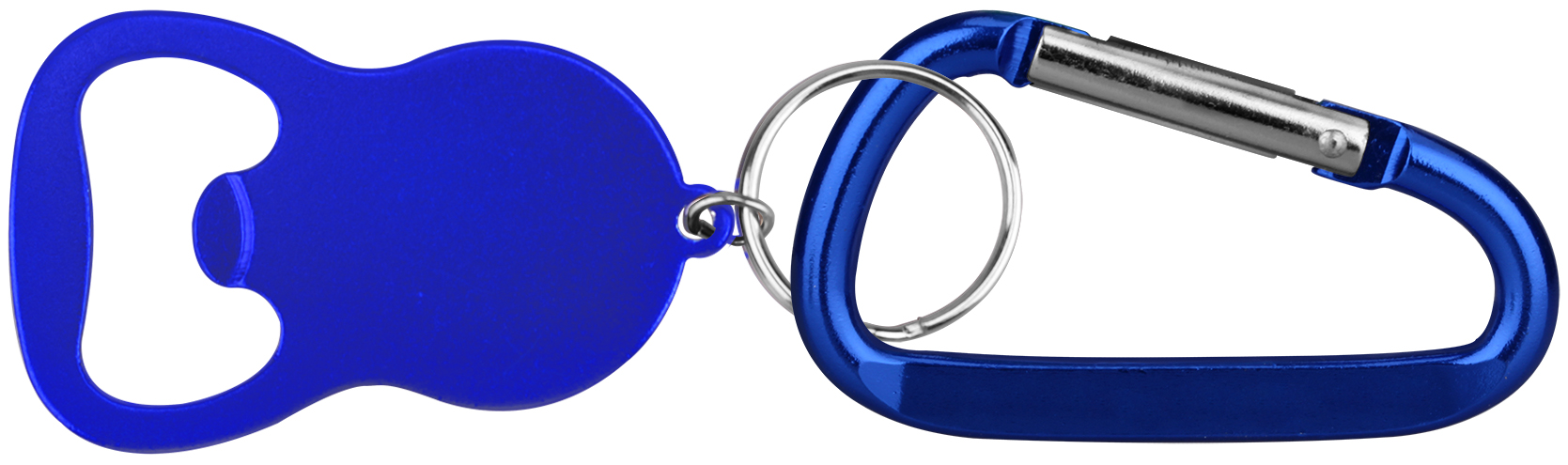Round Bell Shape Plain Bottle Opener with Key Ring & Carabiner 5