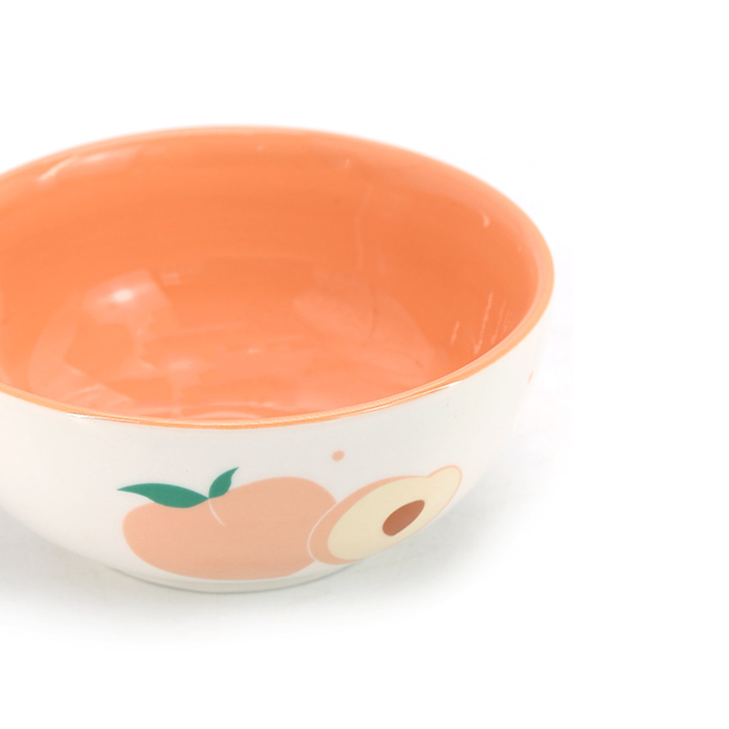 Ceramic Tableware Dinnerware Spring Summer Peach Bowl 3