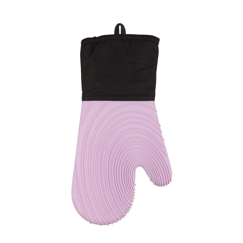Thick Cotton Non-Slip Waterproof Silicone Insulation Oven Gloves 5