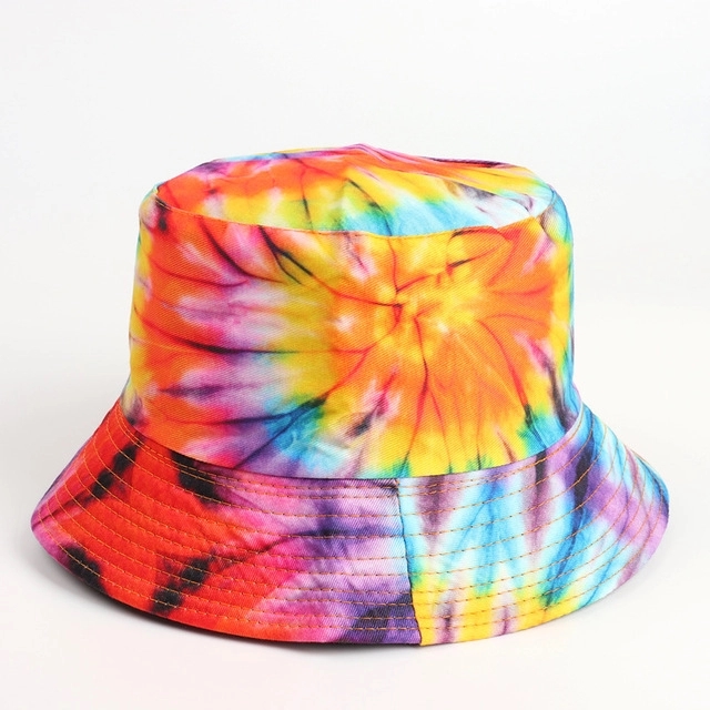 New Folding Double-sided Cotton Bucket Hat 11