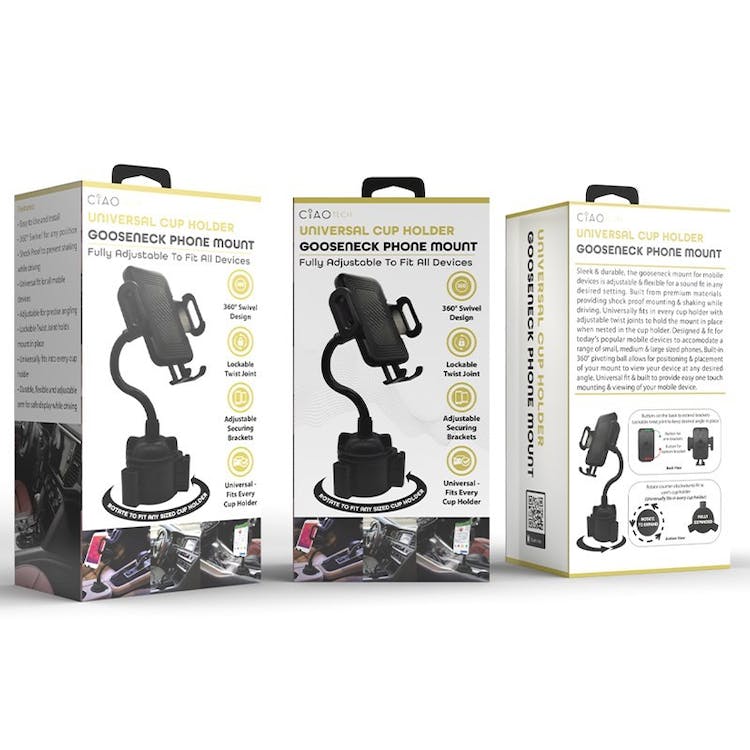 Gooseneck Phone Mount - Cup Holder Universal 2