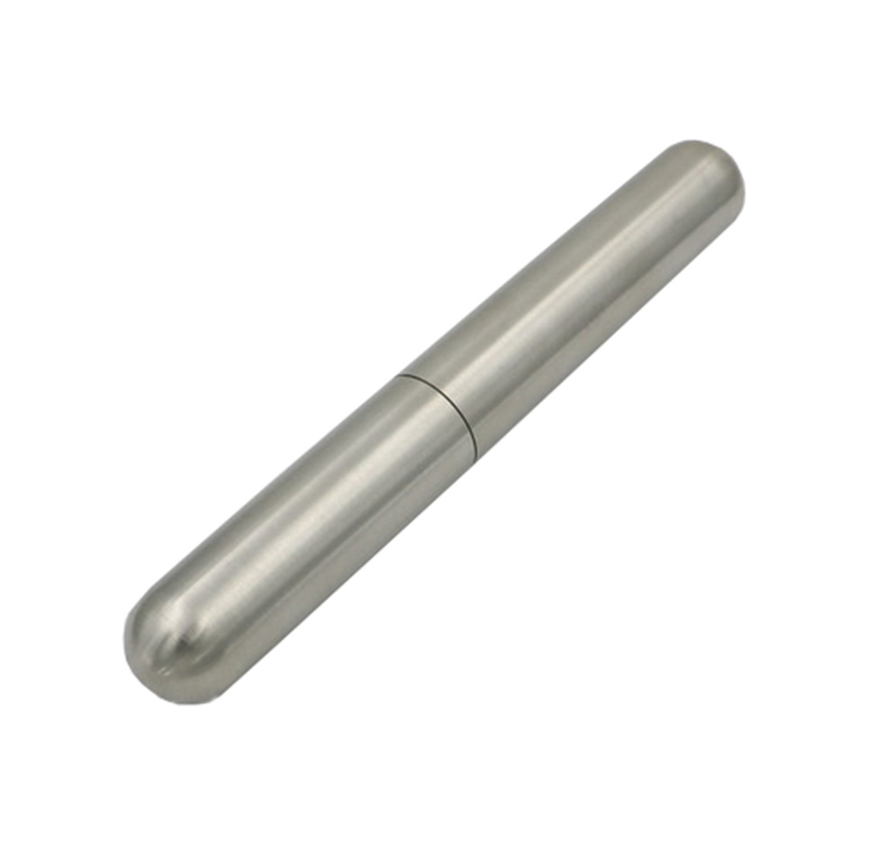 Single Tube Thickened Stainless Steel Cigar Holder Humidor 2