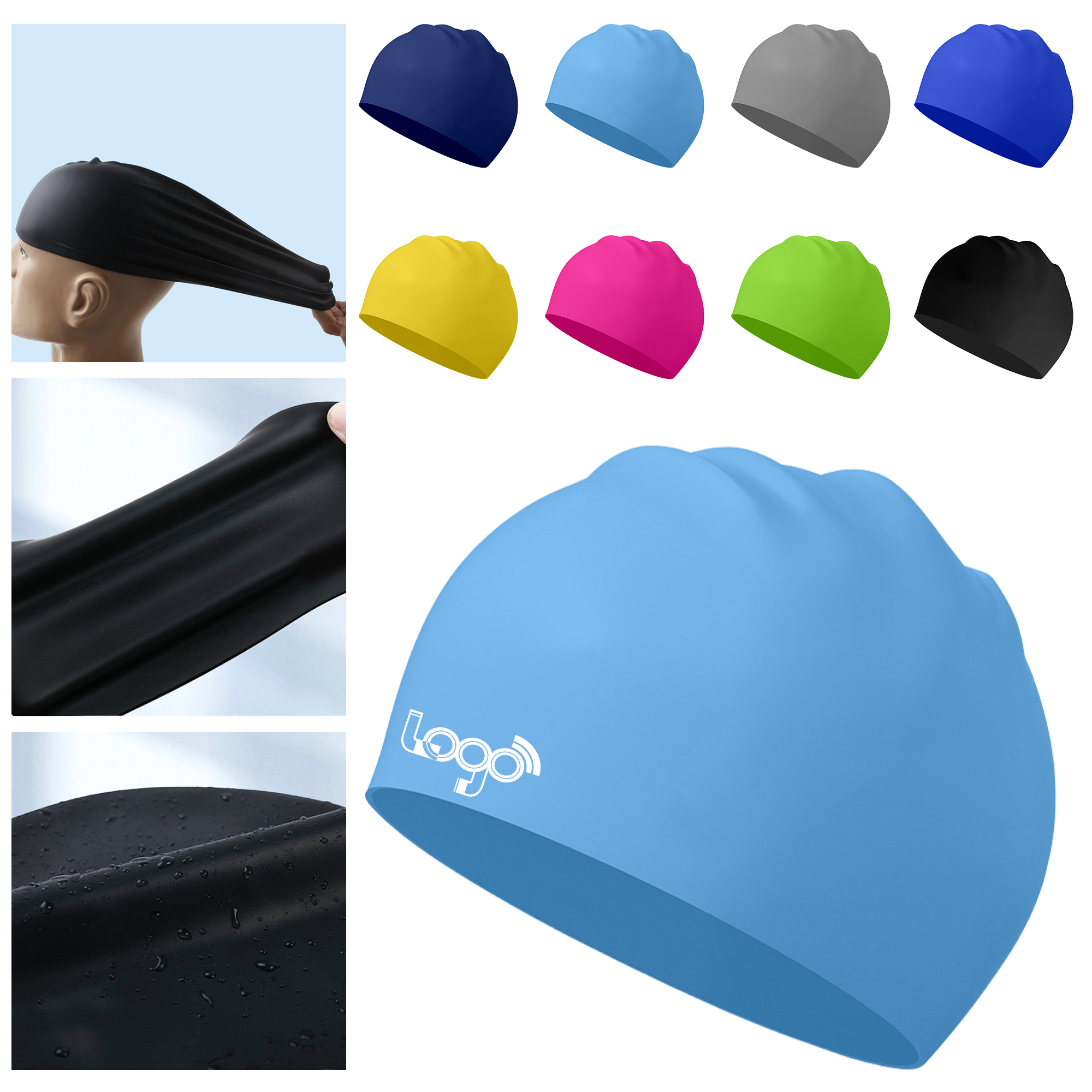 Comfortable Stretchable Swimming Cap 8
