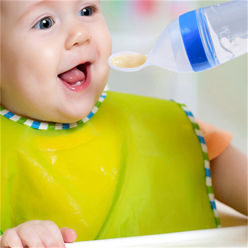 Baby Food Feeder Squeeze Bottle Spoon 3