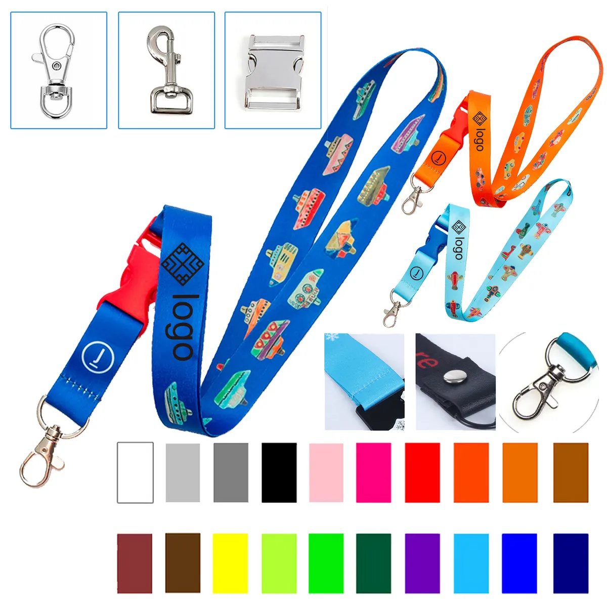 Detachable Custom Polyester Cruise Lanyard For Badge Holder 4