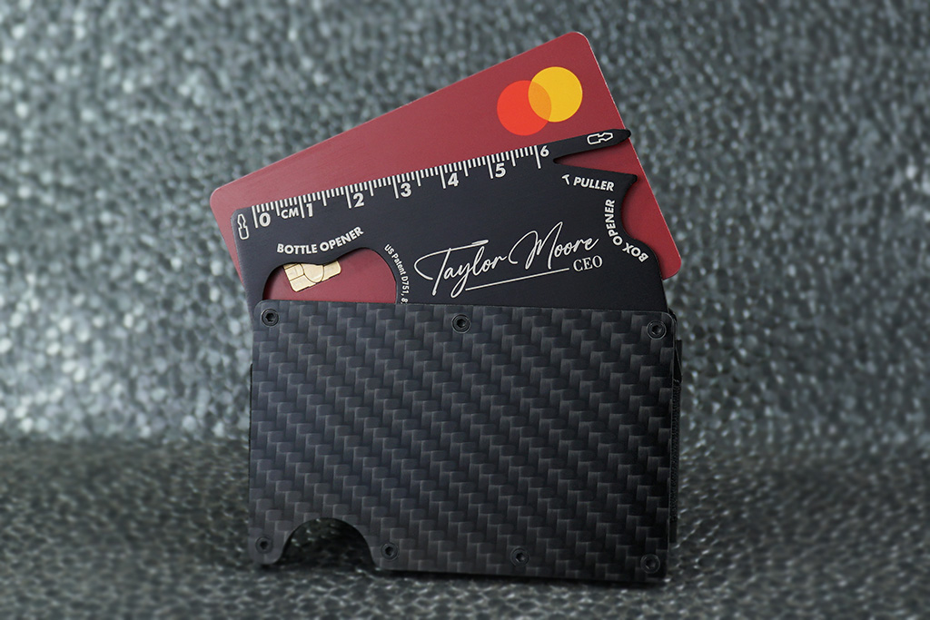 Wallet Ninja Metal Business Cards 5