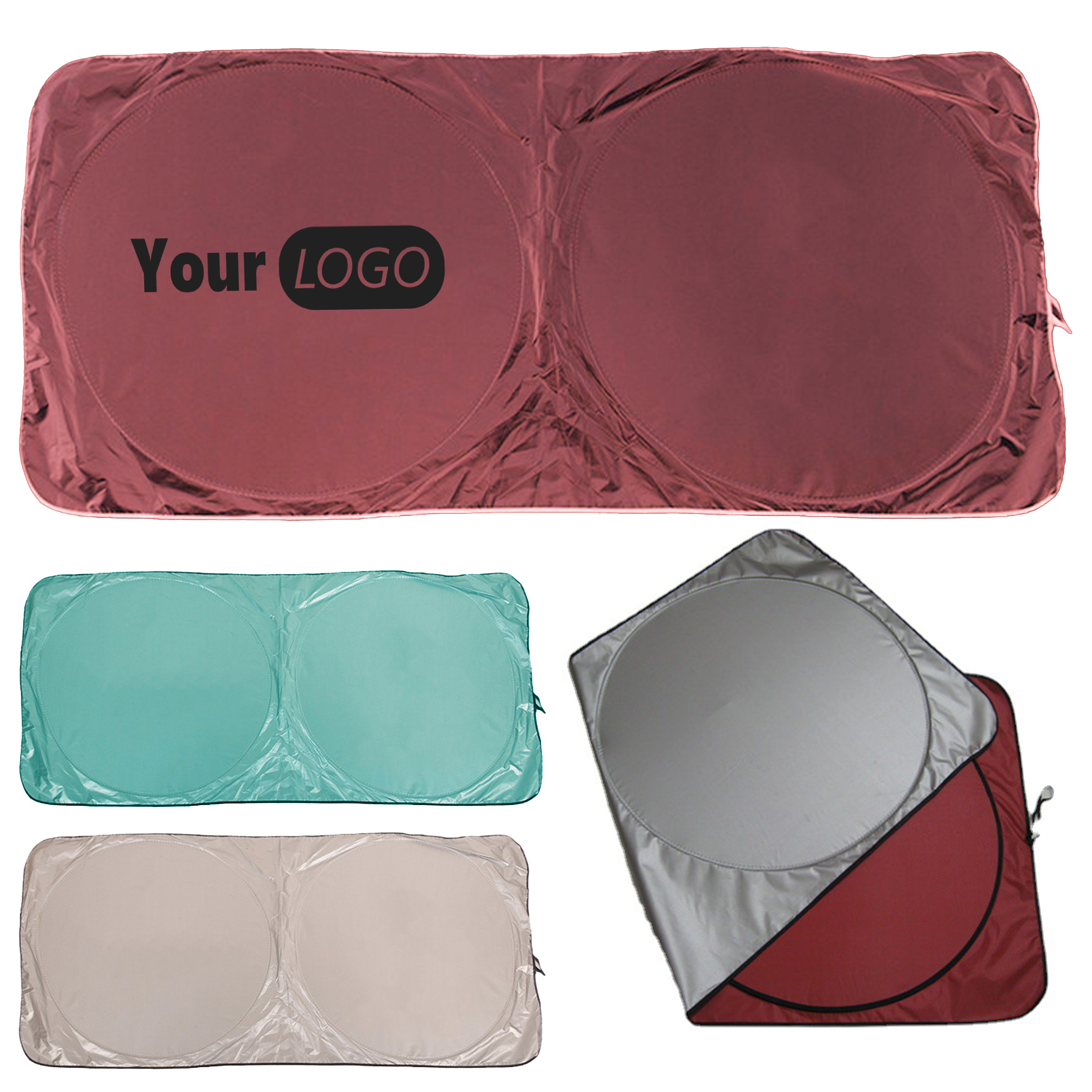 Polyester Customizable Car Sunshade 4
