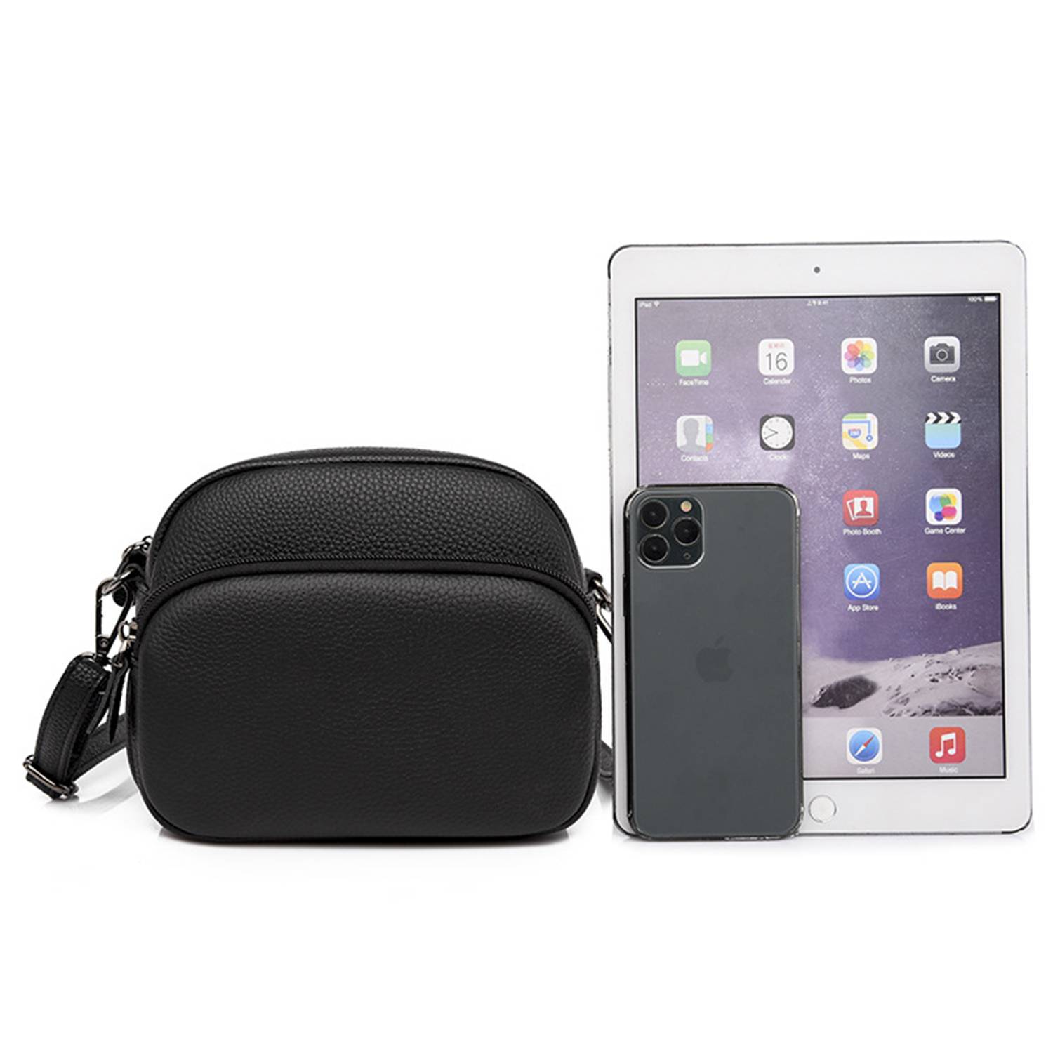 Genuine Leather Shoulder Satchel Bag 3