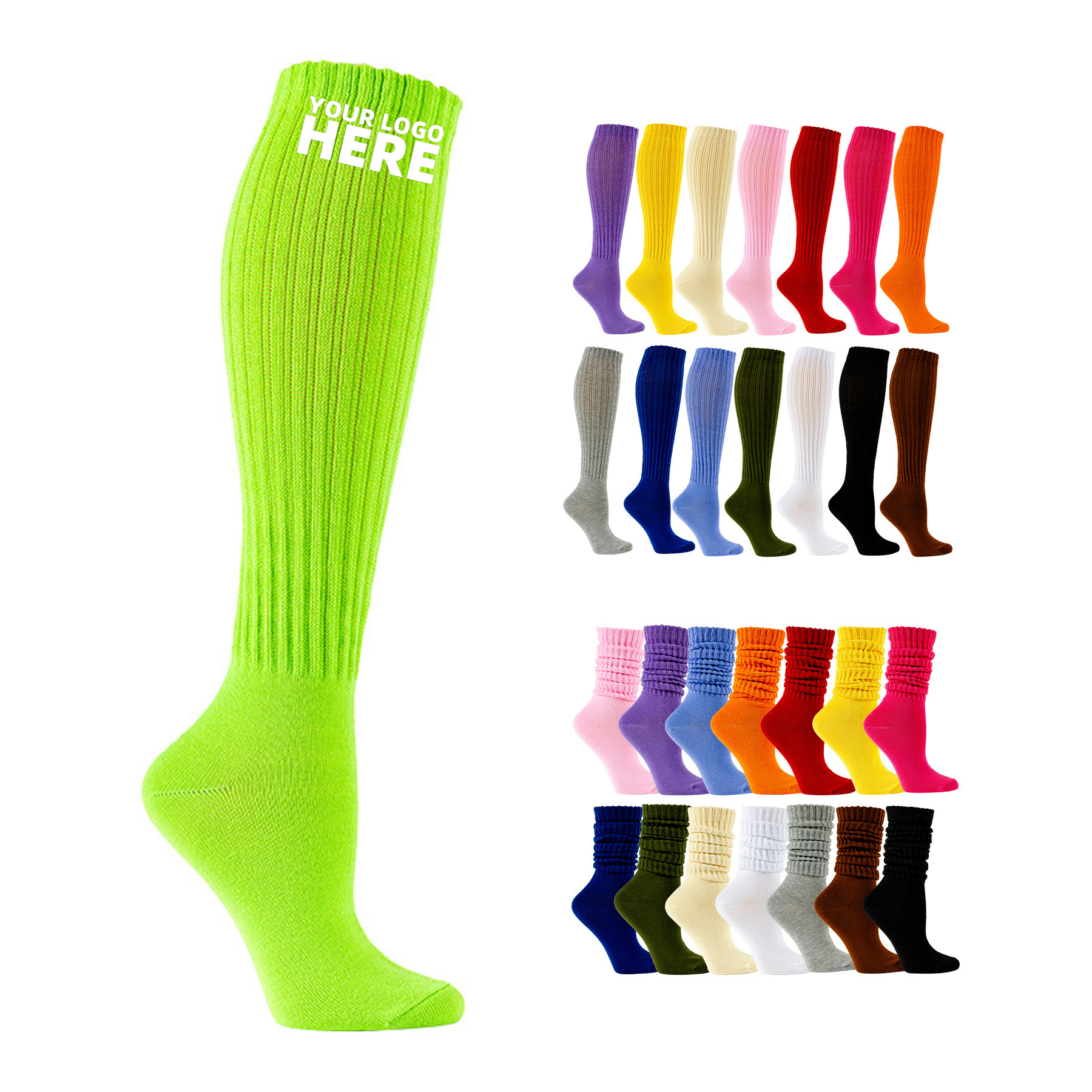 Women'S Fall Winter Scrunchy Socks 2