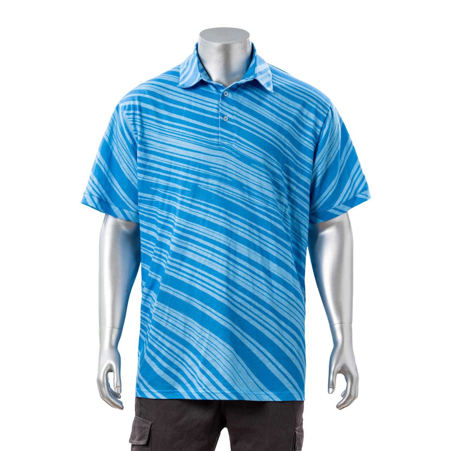 100% Cotton Full Color Reactive Digital Print Men's Polo - 5.3 oz