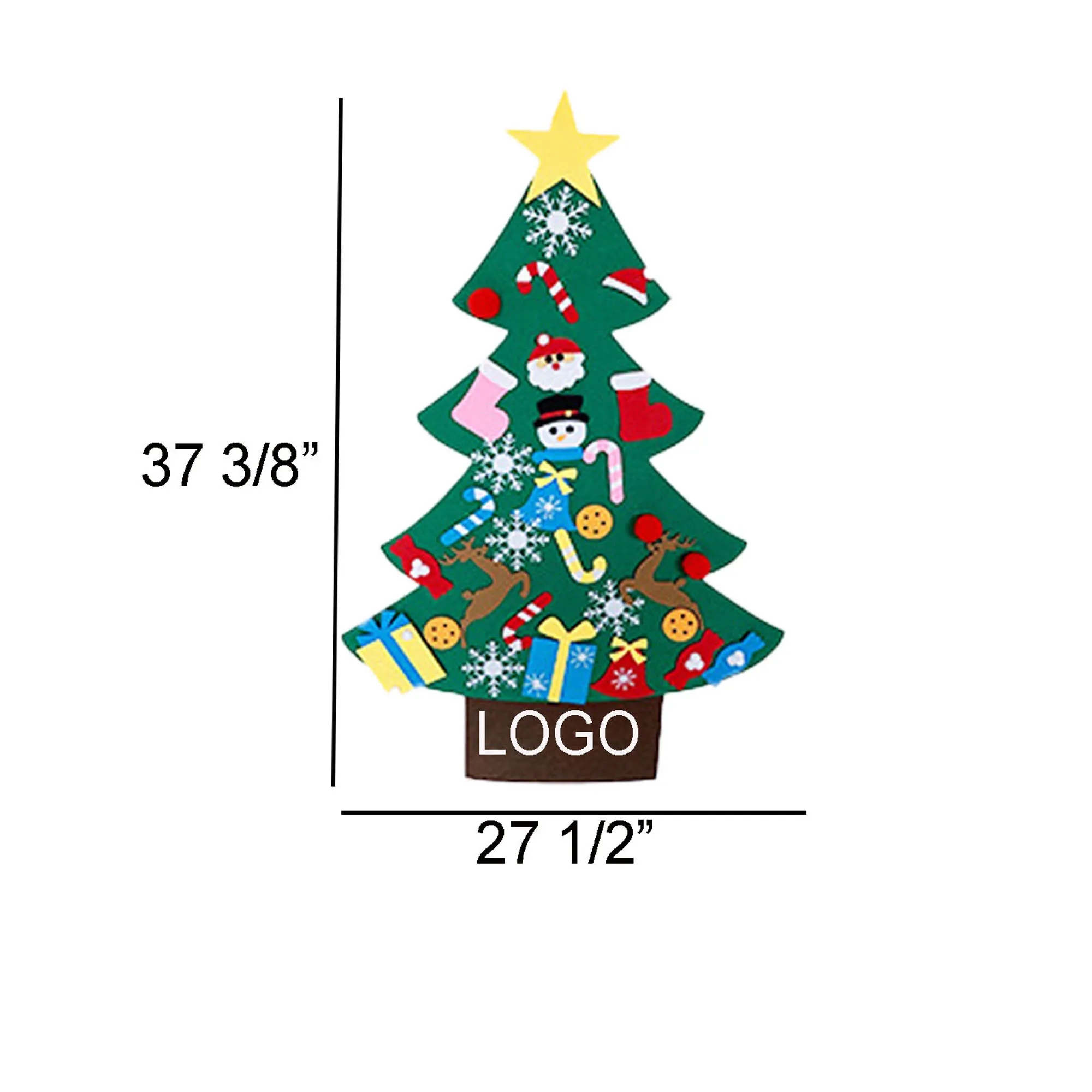 Spot Felt Christmas Tree 2