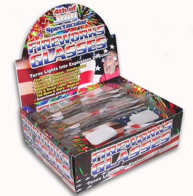 Fireworks Glasses - American Flag #2 - Retail Displays 4