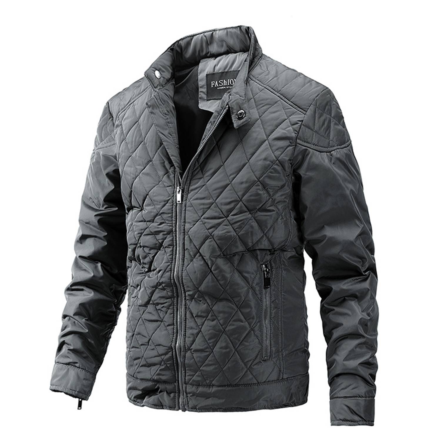 Fashion Simple Casual Stand Collar Warm Coats 5