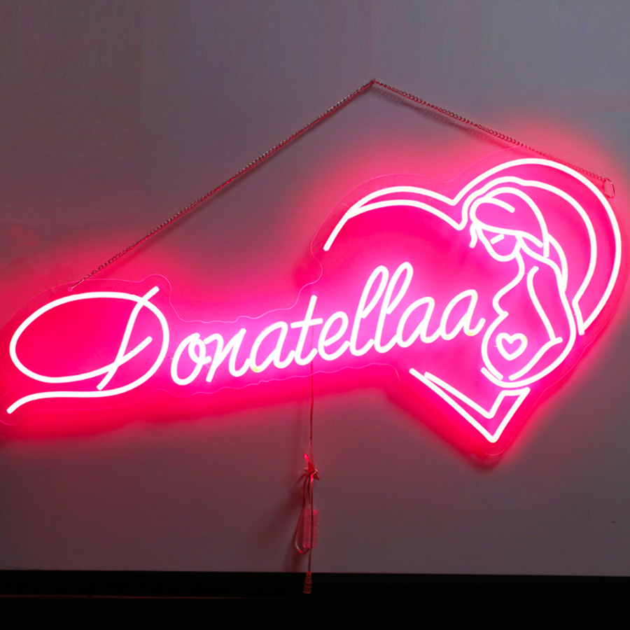 NeonBender Multicolor Custom Neon Sign with Acrylic Backing 7