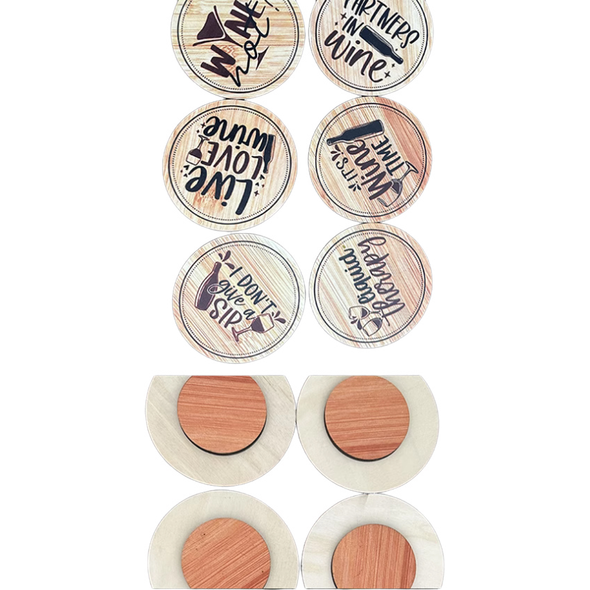 Wooden Wine Glass Lid 1