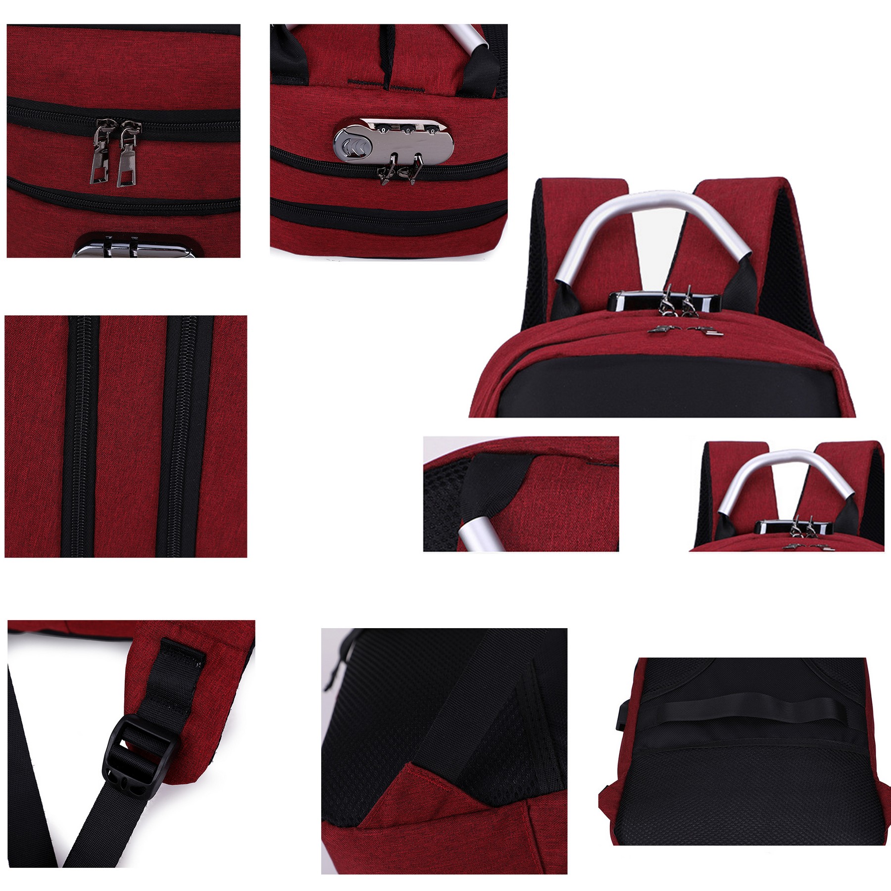 Fashion Code Lock Business Backpack 9