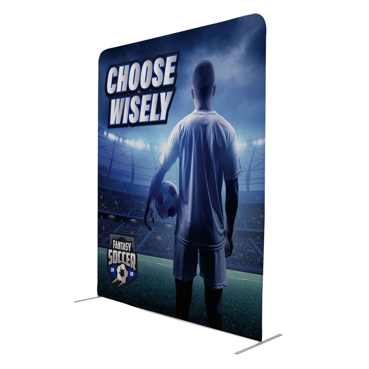 8'W x 10' Tall EuroFit™ Straight Wall Kit (Recycled Polyester Knit) 4