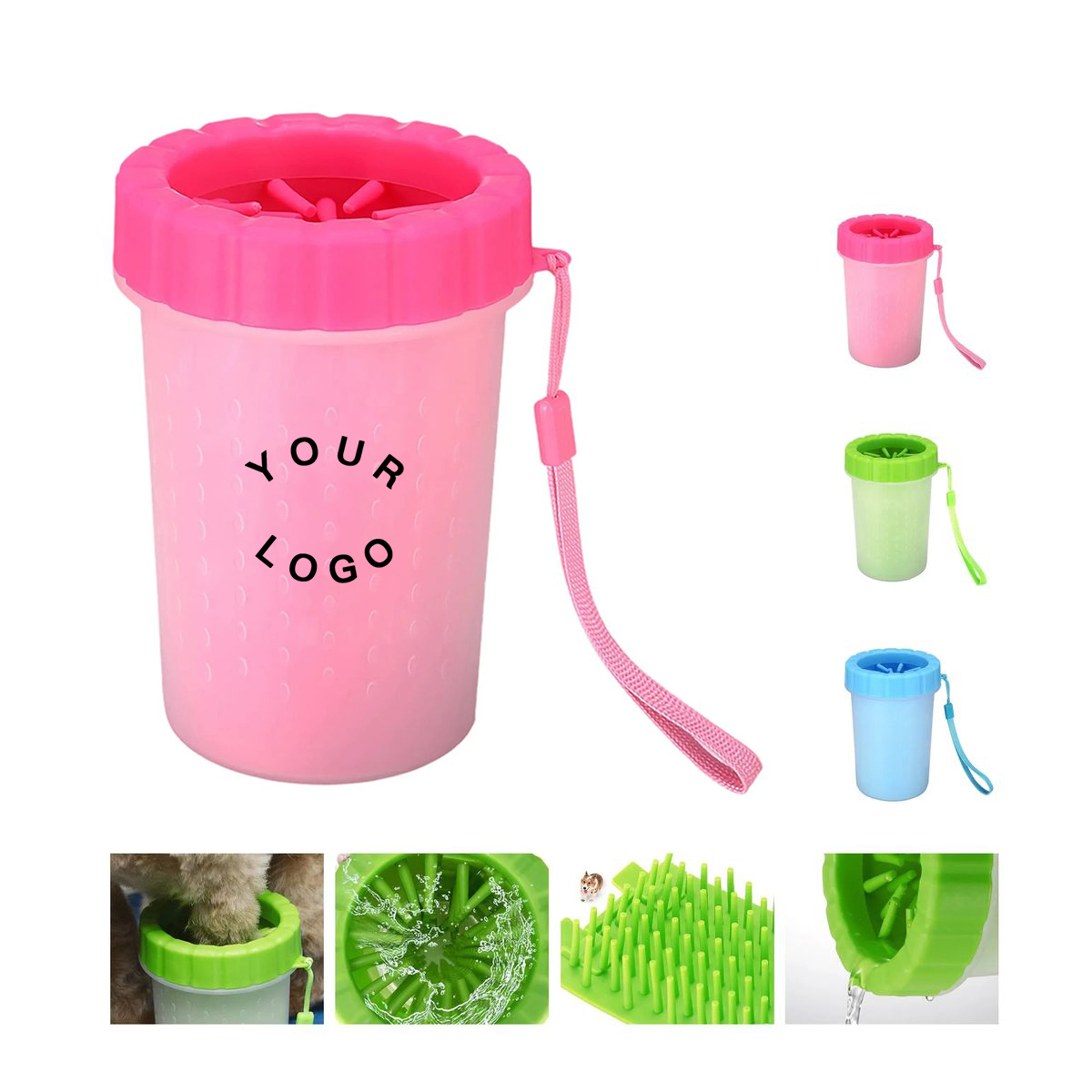 Pet Paw Cleaner Cup with Silicone Bristles 3