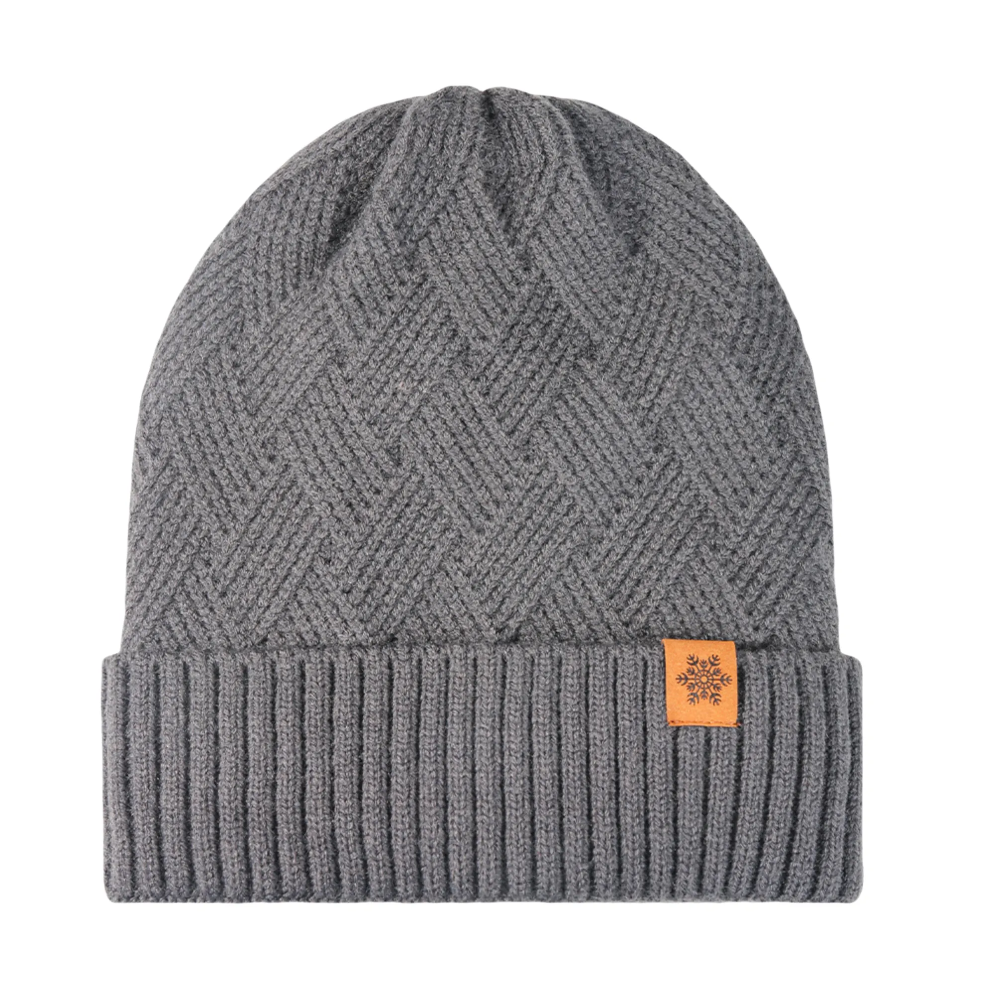 Fleece-Lined Thick Knit Hat 5