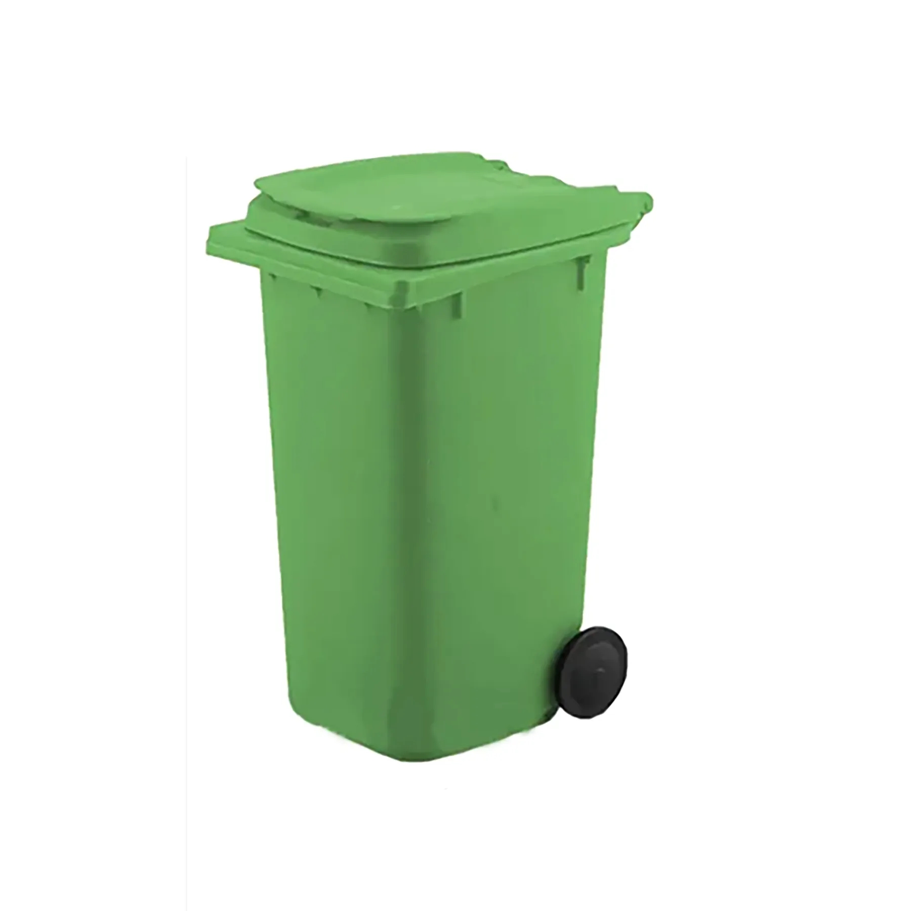 Mini Trash Can Pen Holder with Lid and Wheels 5