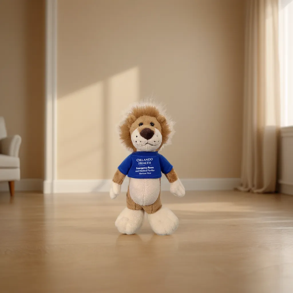 Long Body Stuffed Animal 13" Lion 3
