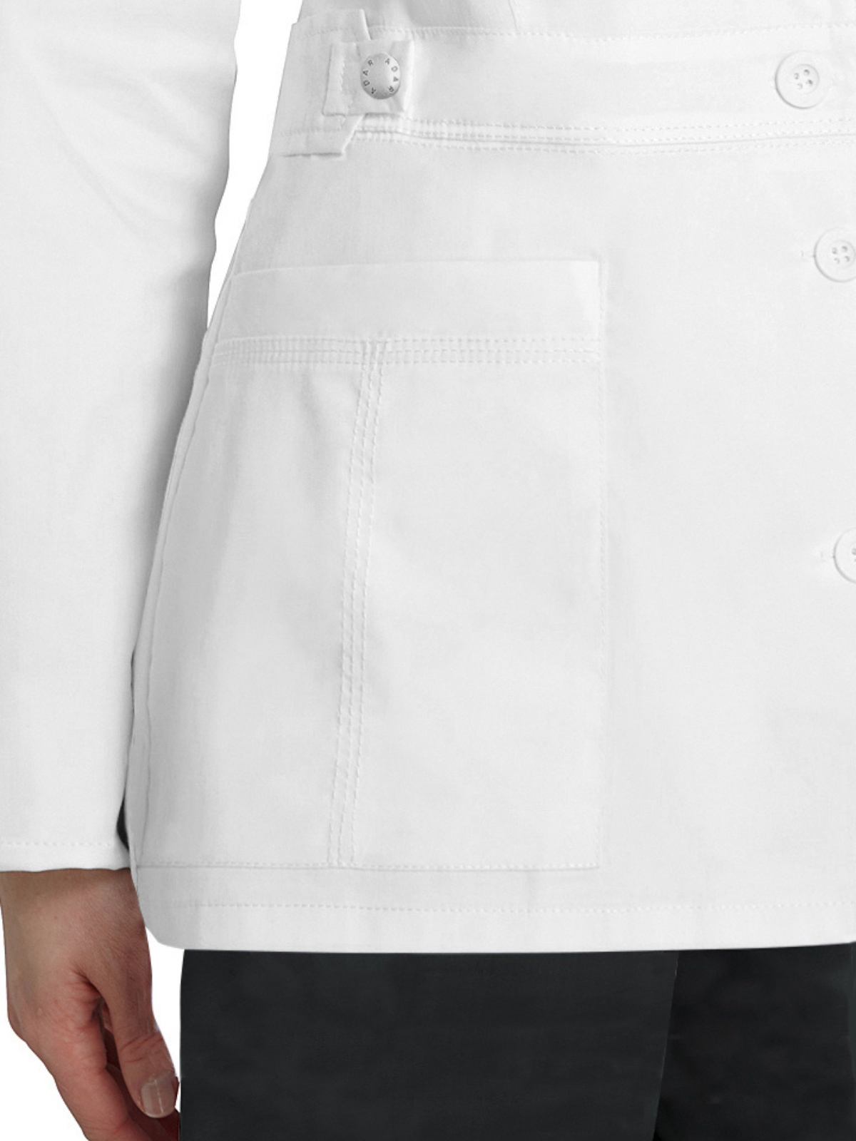 Adar - Pop-Stretch - Women's Two-Pocket Tab-Waist 28" Lab Coat 2