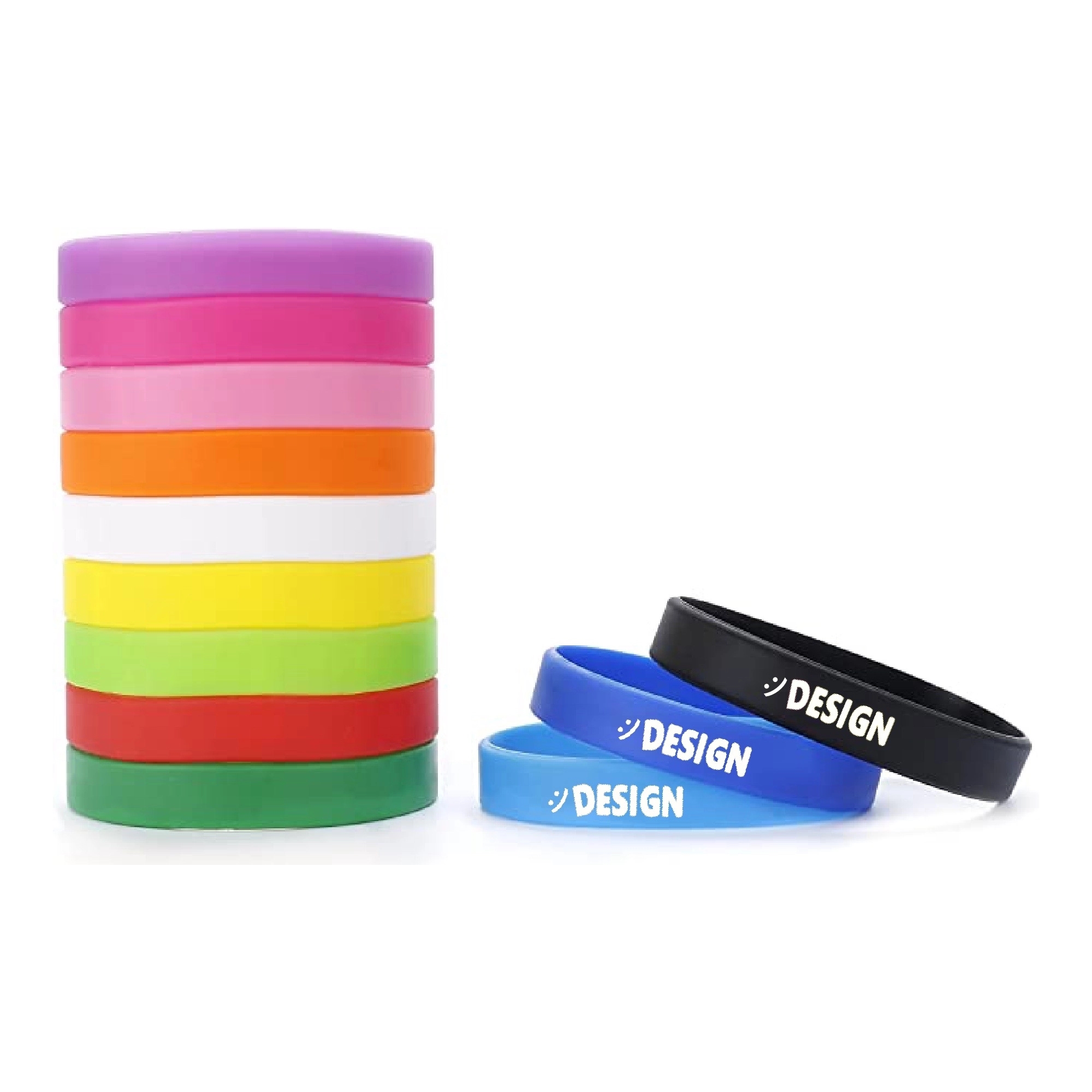 Silicone Sports Bracelet MOQ 50PCS 3
