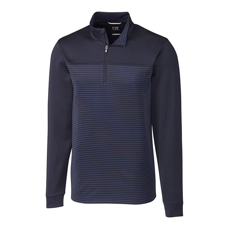 Cutter and Buck Traverse Stripe Quarter Zip 1