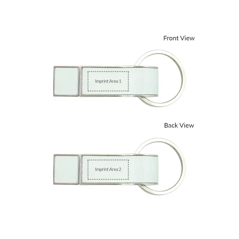 Leather Stick USB Flash Drive with Keyring 9
