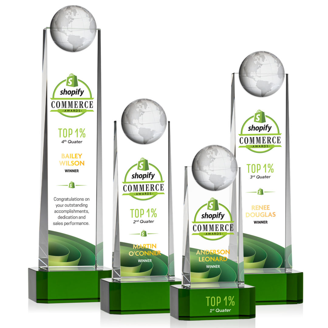 Sherbourne Globe VividPrint™ Award - Green