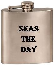 Engraved Stainless Steel Silver Flask 2