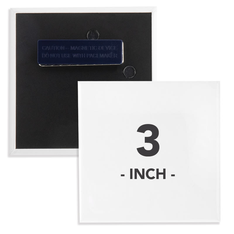 3 Inch Square Wearable Clothing Magnet Buttons 9