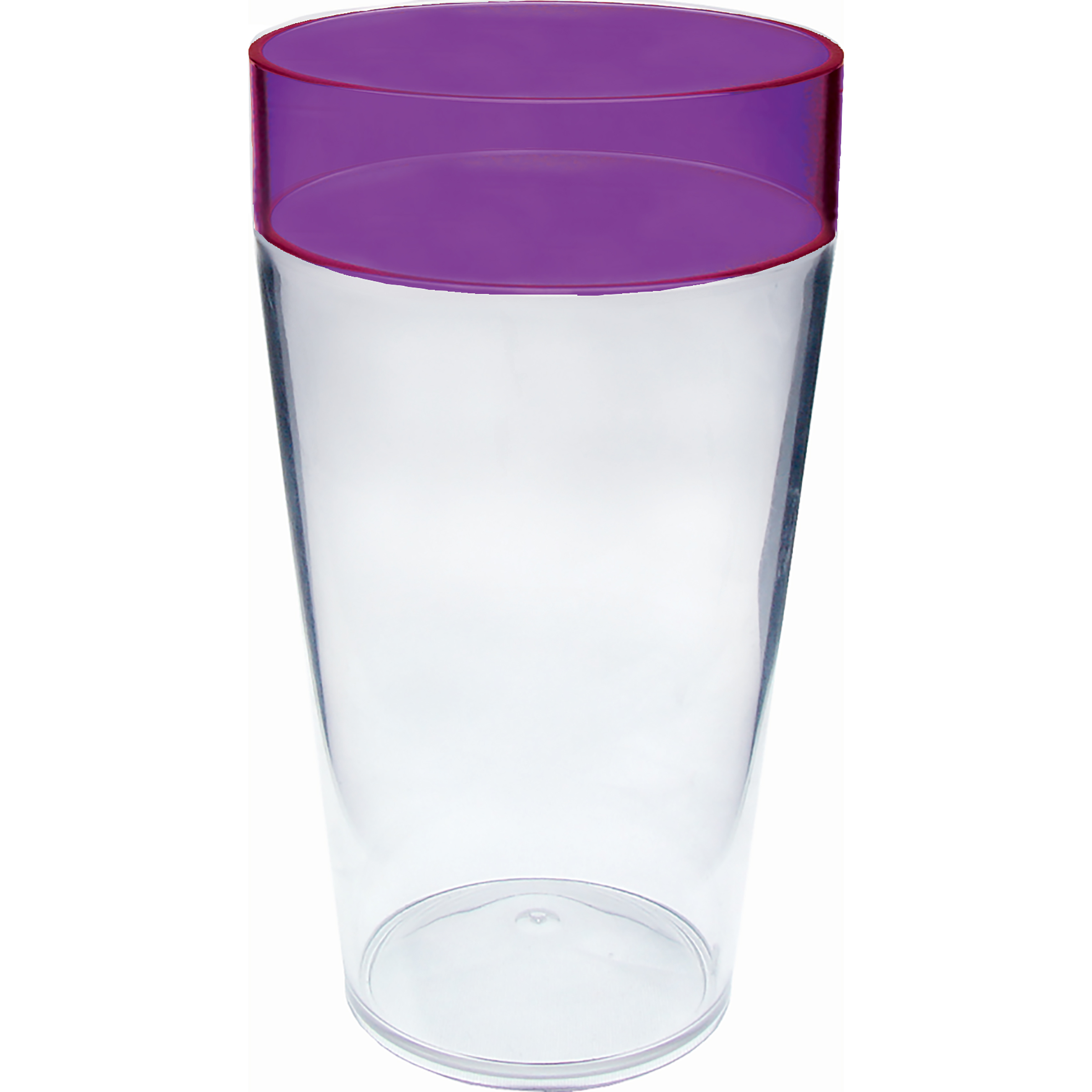 20oz Plastic Mix and Match Rim Color Cup 6