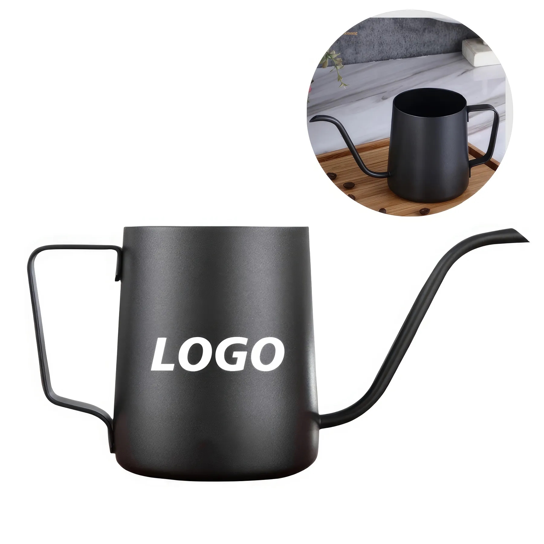 Custom 12oz Gooseneck Spout Coffee Kettle 1