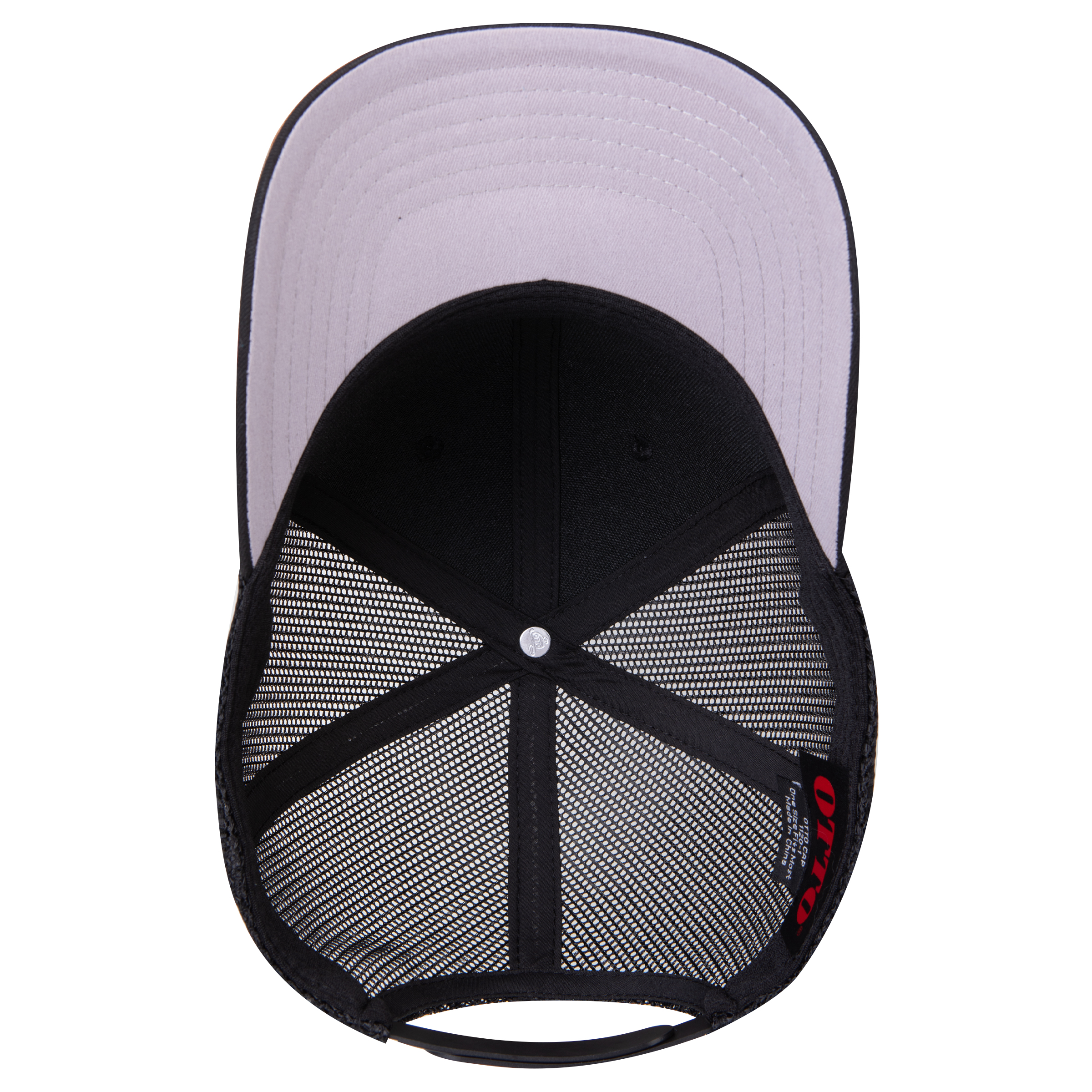 OTTO CAP® Seamless 6 Panel Mid Profile Mesh Back Trucker Hat 2