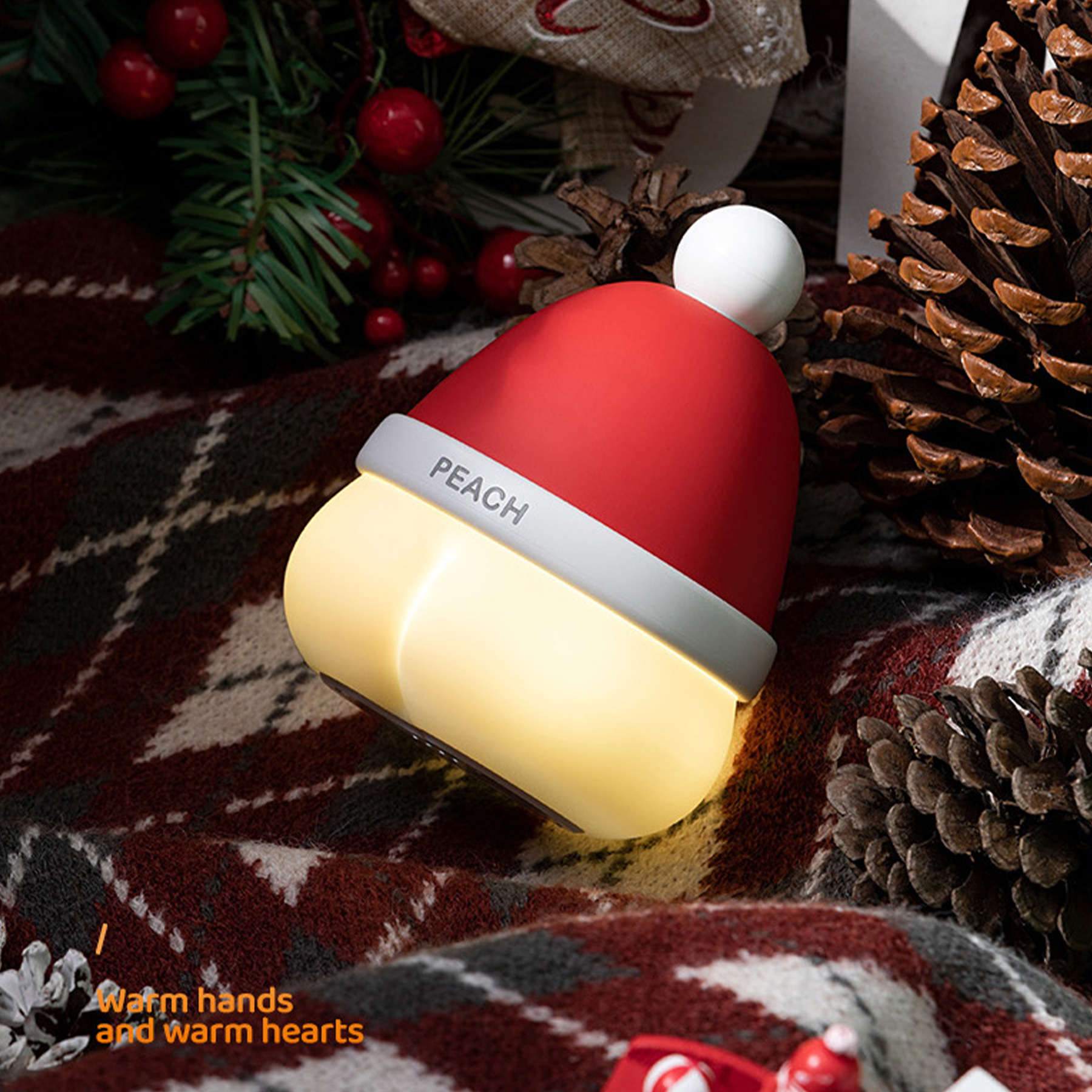 4000mah Peach Electric Hand Warmer And Power Bank 2