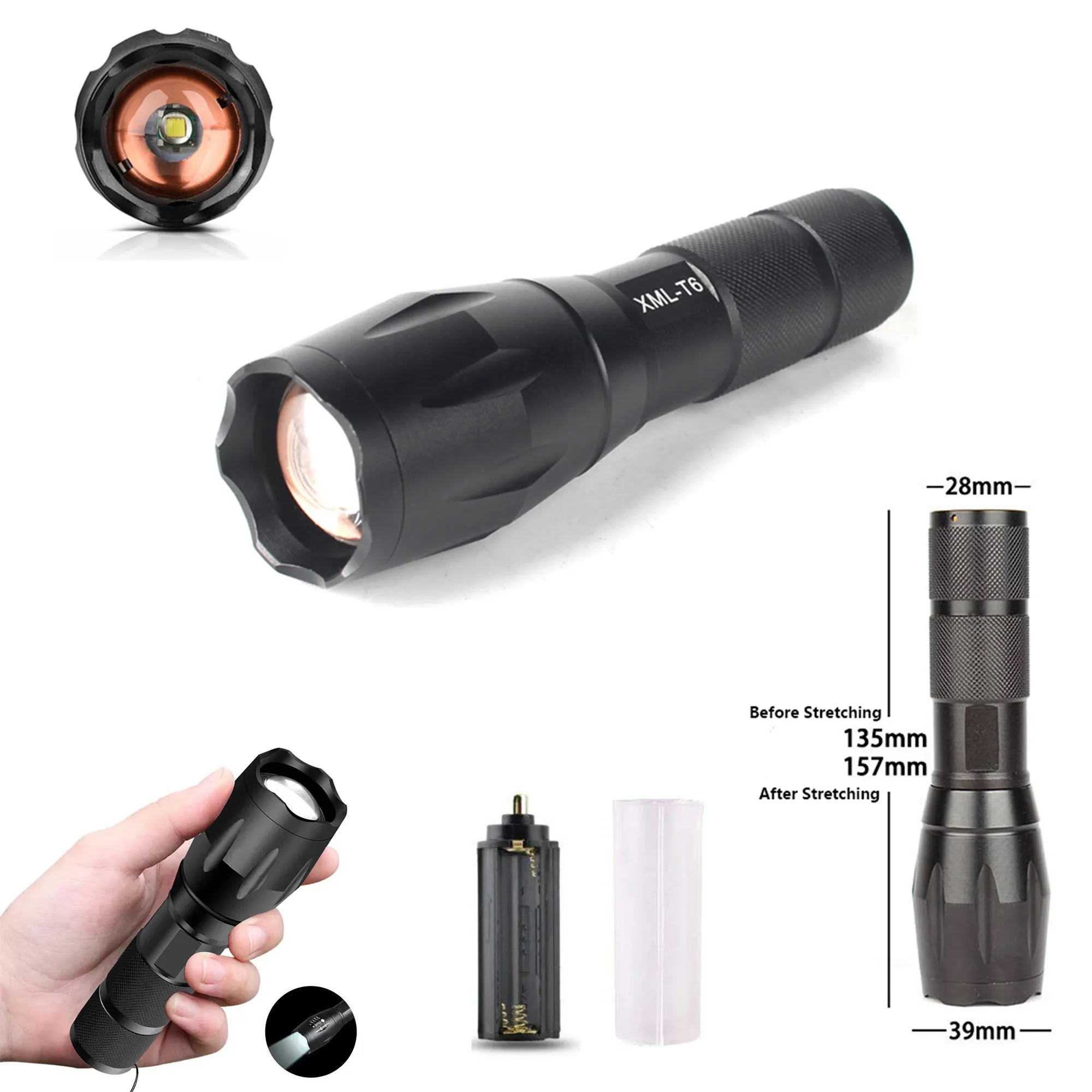 Telescopic Zoom LED Flashlight 1