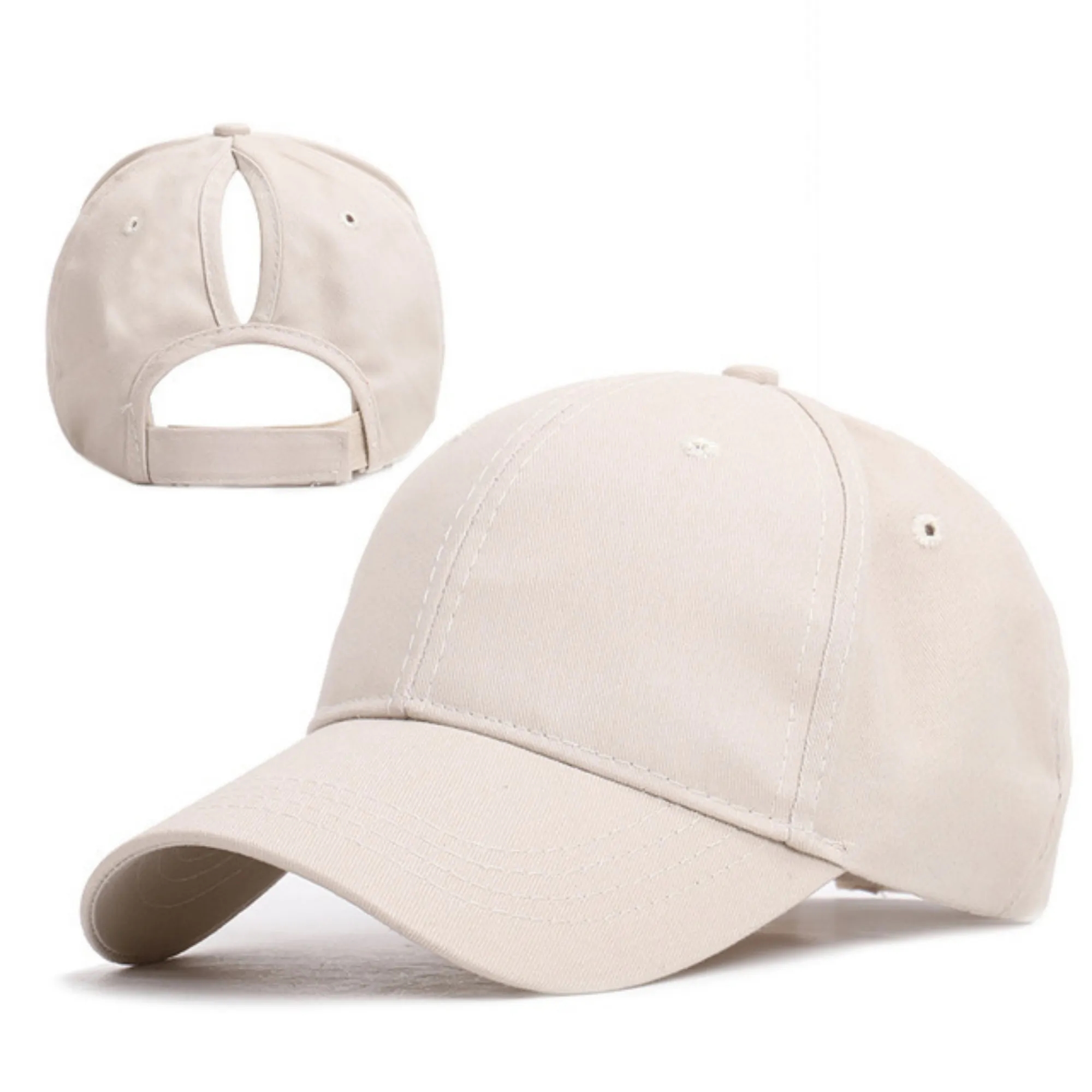 Women's Fashion Sports Sun Hat With Back Opening 9