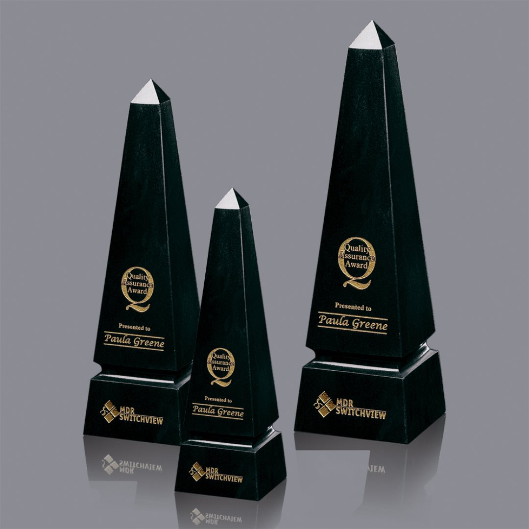 Marble Grooved Obelisk Award 2