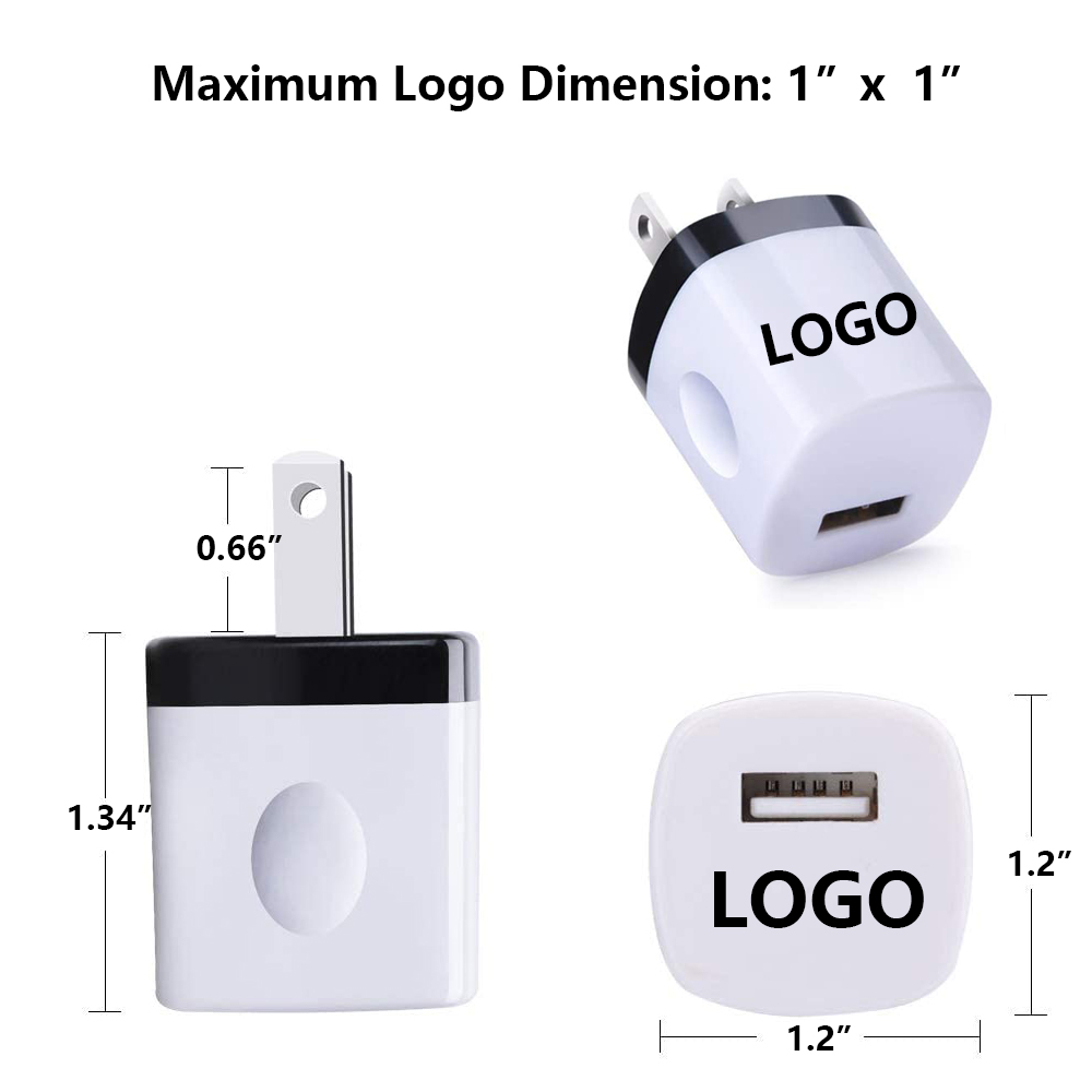 Single Port Square USB Wall Charger 3