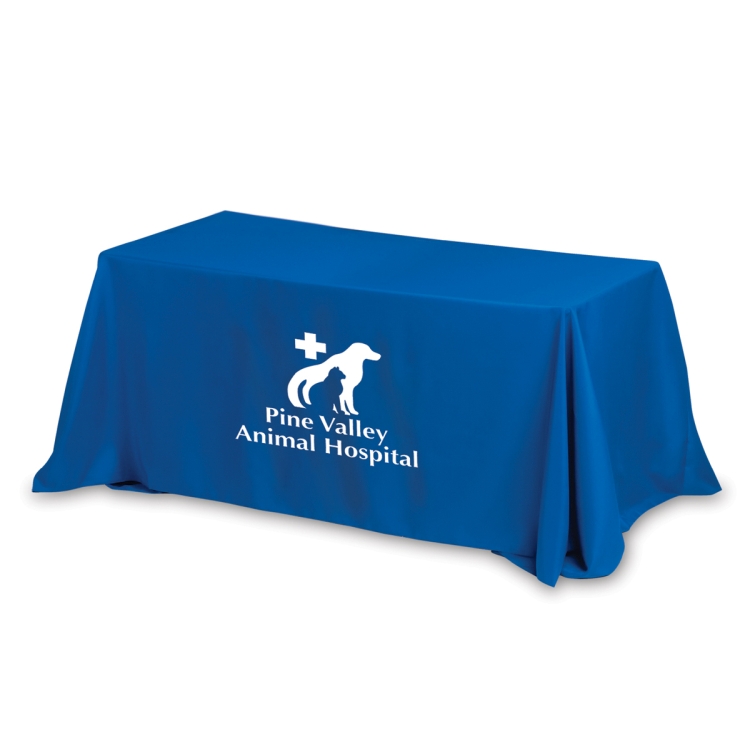 "Preakness Six" 3-Sided Economy Table Cover & Throws (One Color Print) / Fits 6 ft Table 27