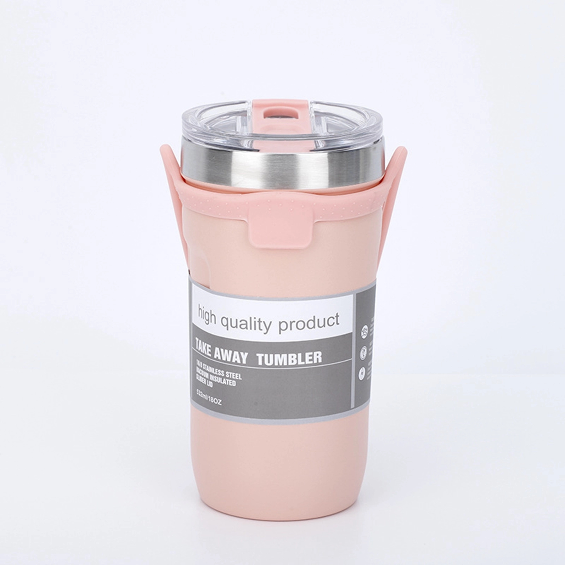 19  Oz. Vacuum Insulated Coffee Tumbler with Silicone Strap 7